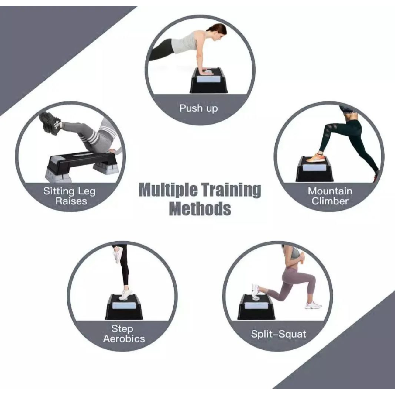 Step Aeróbico Ajustable 3 Niveles Fitness Soporta 200kg-4