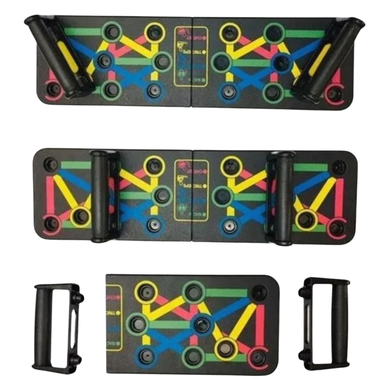 Tabla push up board con sistema codificado por colores-2