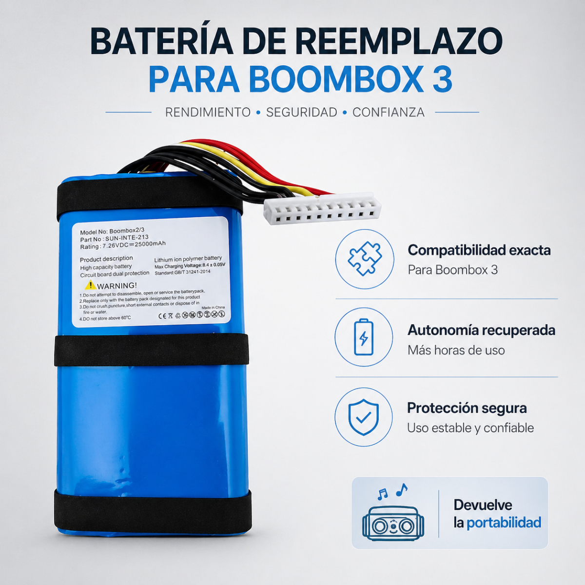 Batería Reemplazo JBL Boombox 2/3 + Kit De Herramientas-2