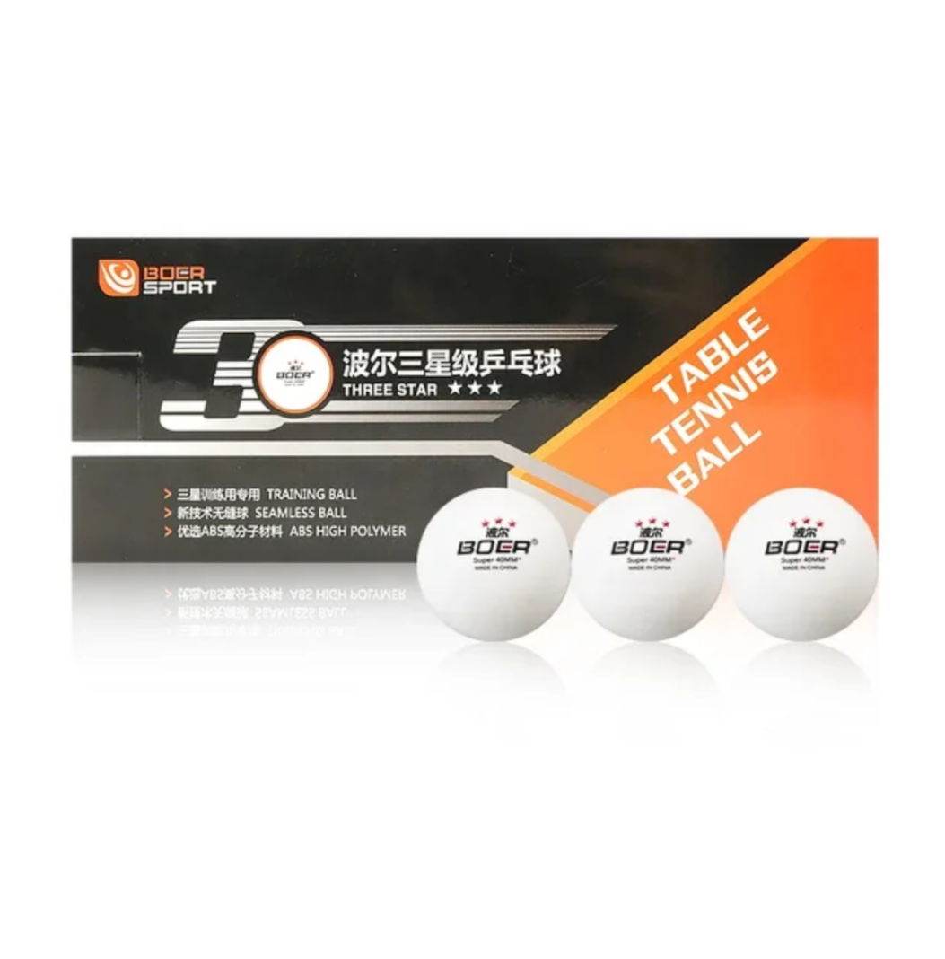 Set Pelotas de Ping Pong 3 Estrellas caja de 10 unidades-1