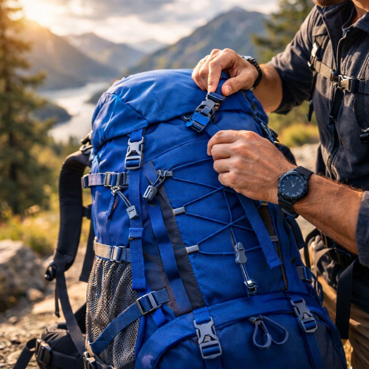 Mochila Trekking 60L Ajustable Ergonómica Gran Capacidad-4