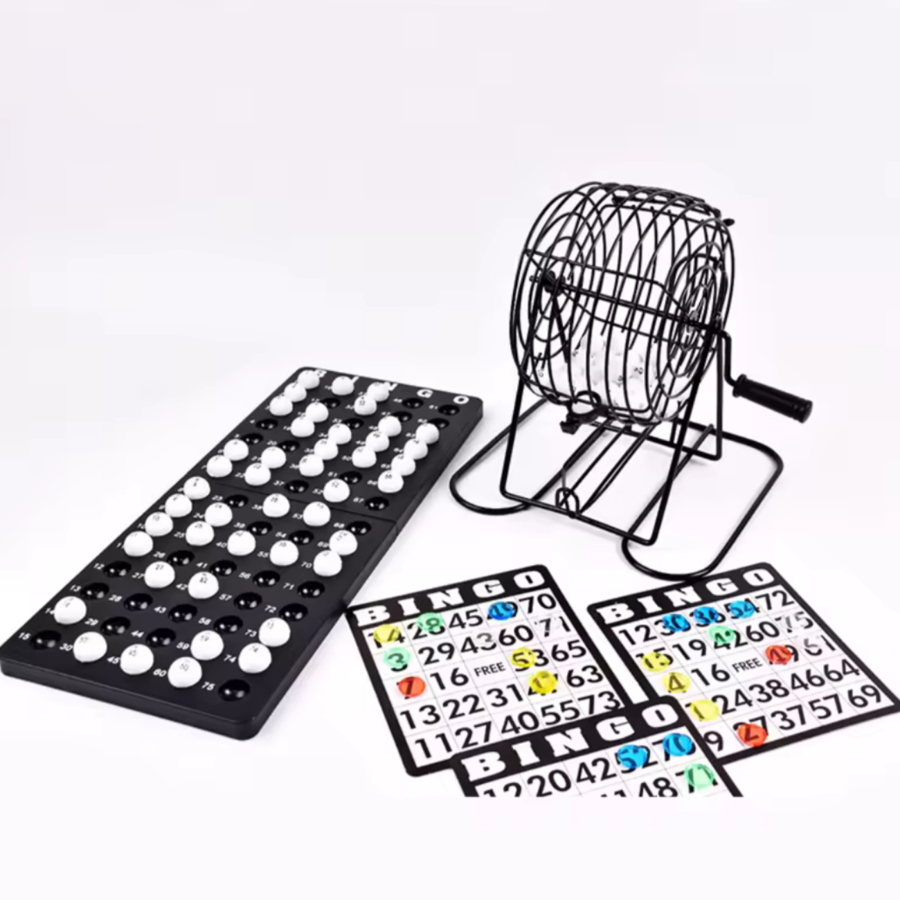 Set de Bingo Tómbola de Metal Resistente  + Cartones-4