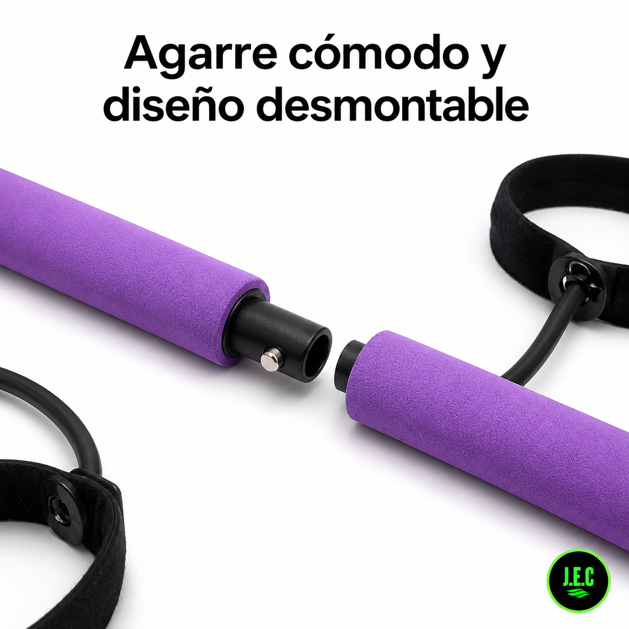 Barra de Pilates con Banda Elástica, Resistente y Duradera-3