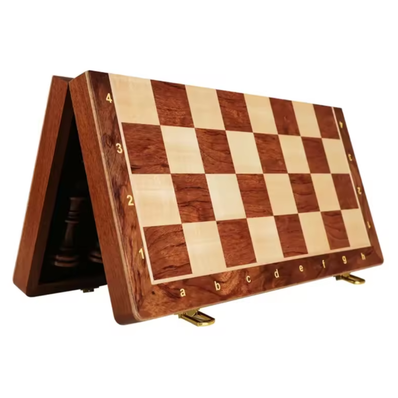 Tablero De Ajedrez Madera Clásico 39x39 Cm Tipo Maletín-3