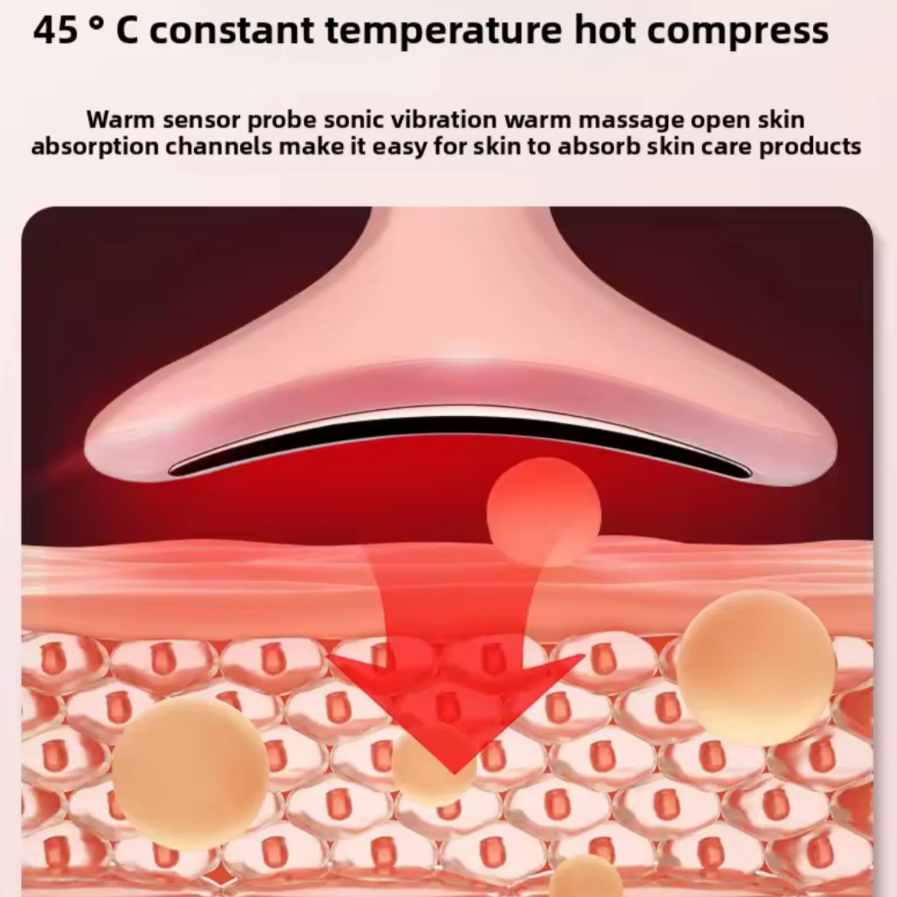 Masajeador facial limpiador antiarrugas cuello y rostro-4