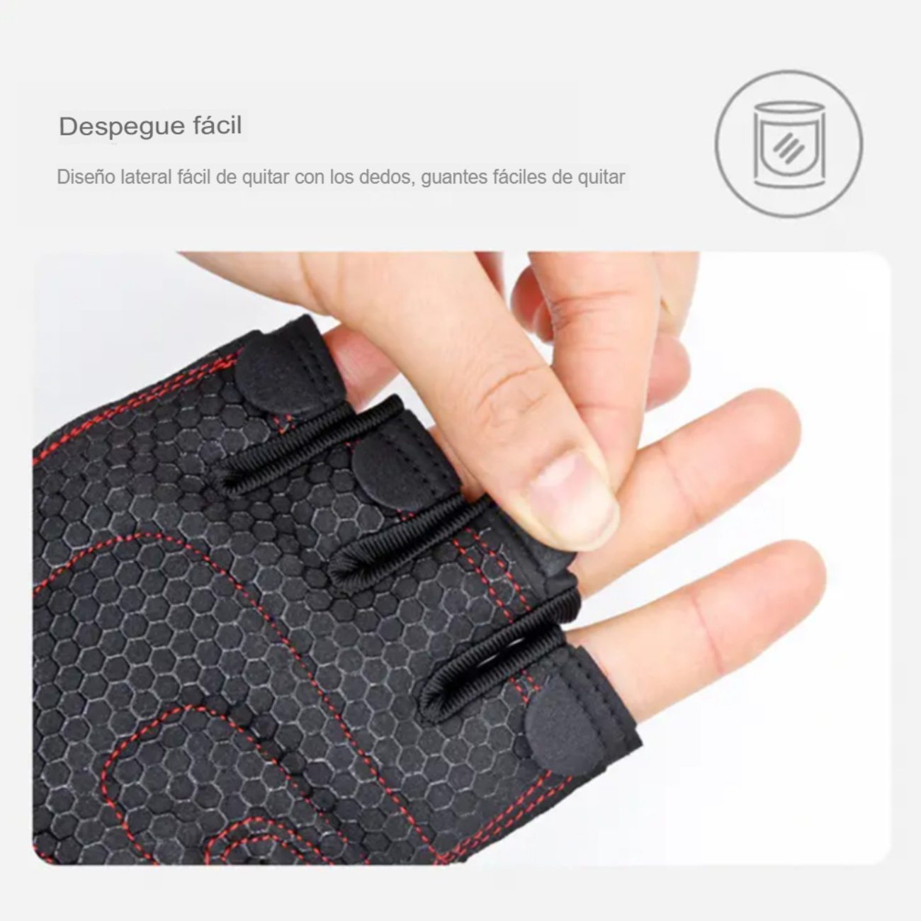 Guantes De Fitness Para Hombre Con Soporte De Muñeca -3