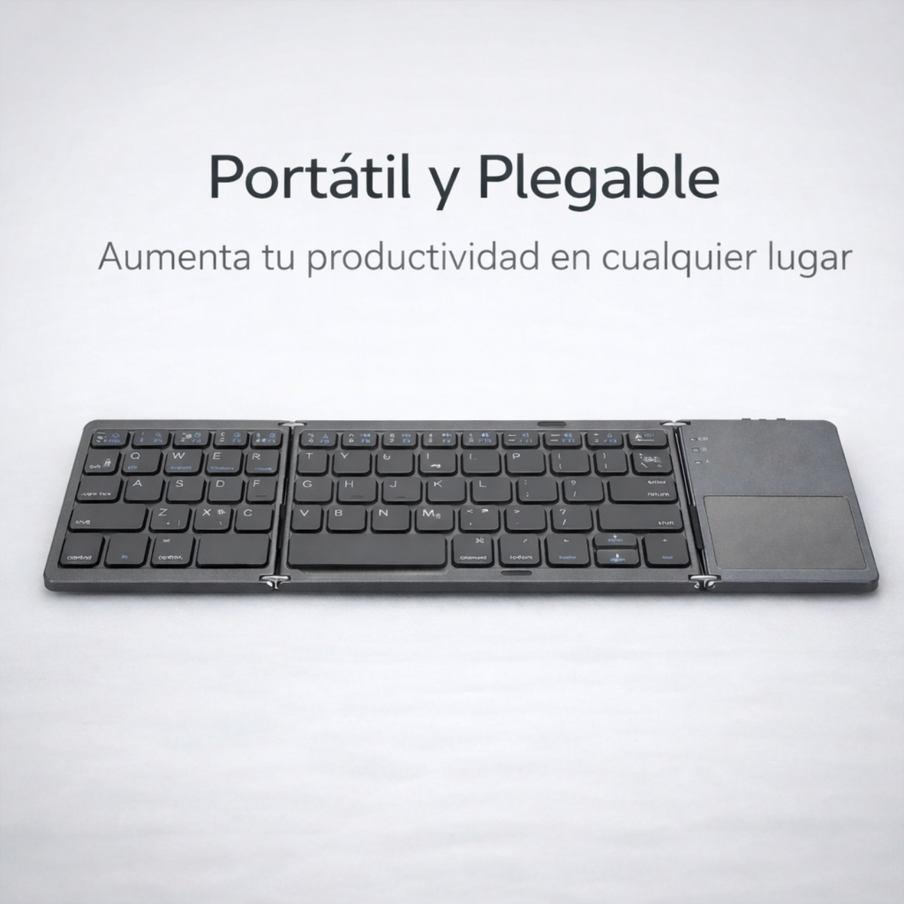 Teclado Plegable Bluetooth Mini con Panel Táctil-1