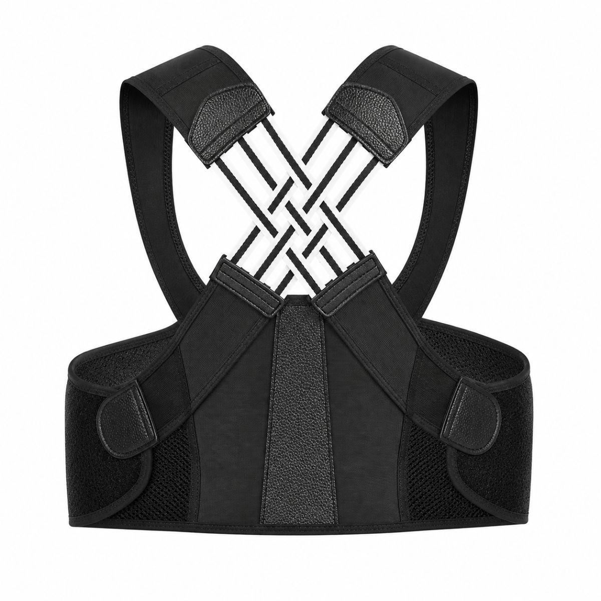 Corrector Postura Espalda Lumbar Faja Completa Ajustable-0