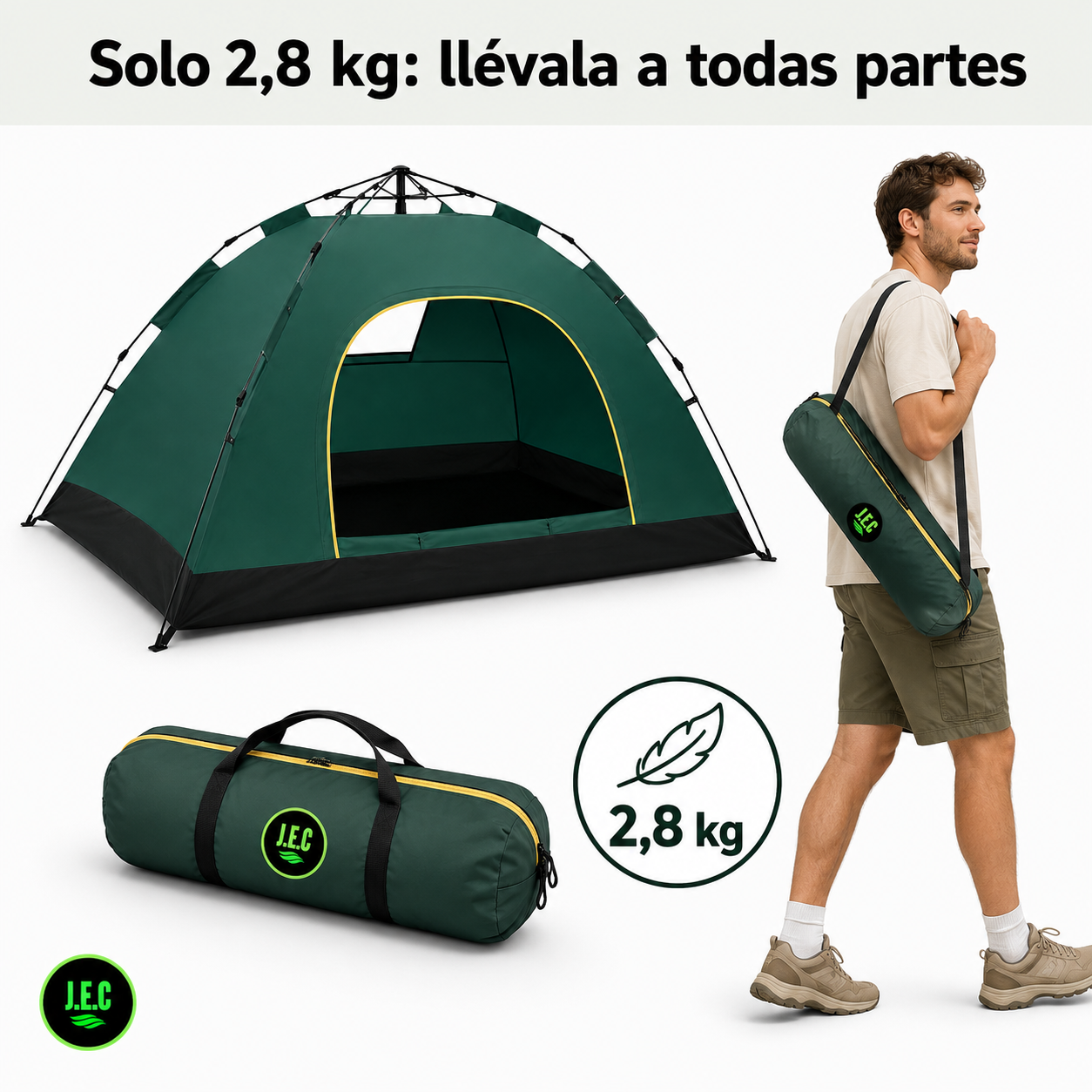 Carpa Automática Pop Up para 3 a 4 Personas Ultraliviana -2