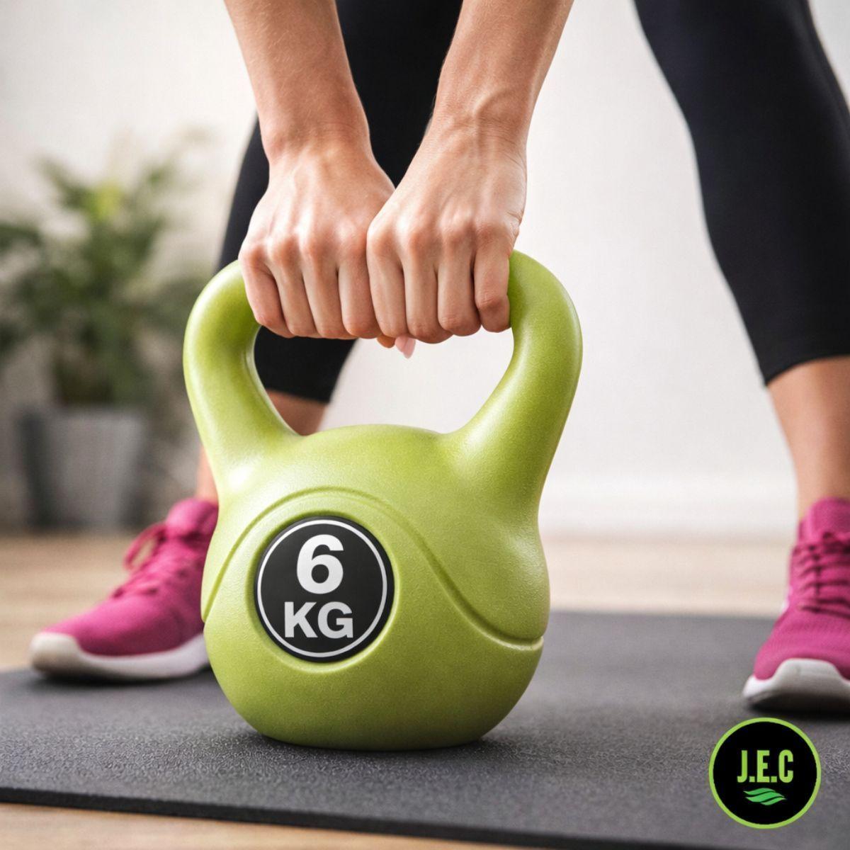 Pesa Rusa Kettlebell 6 Kg Ejercicio Gimnasio En Casa-4