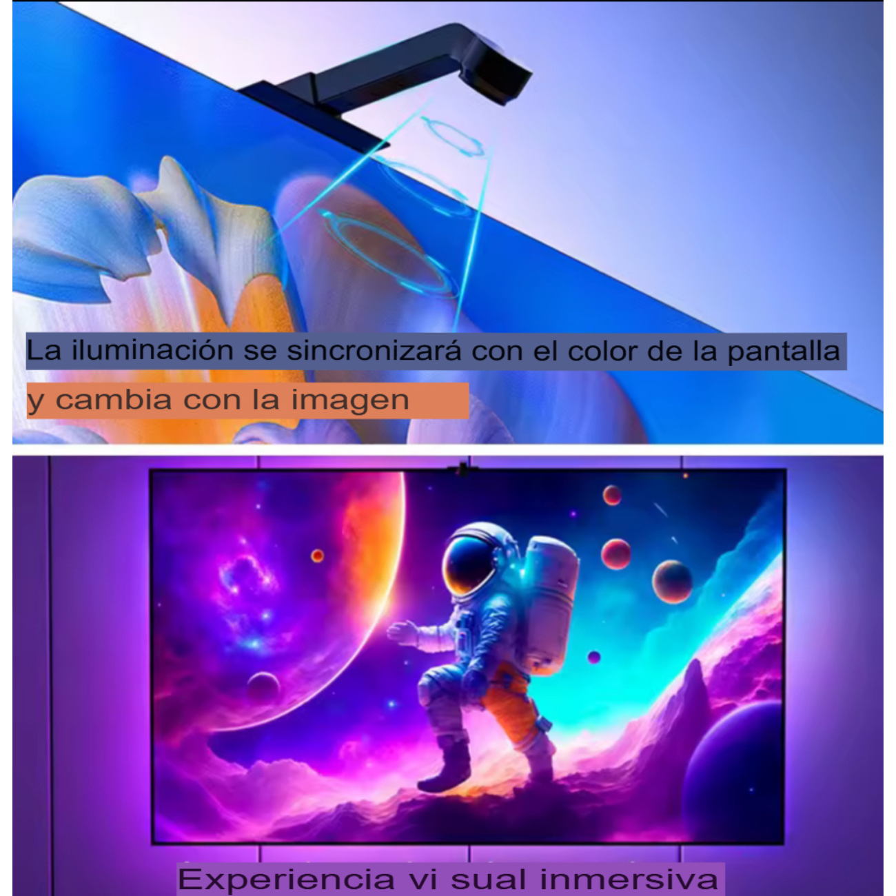 Tira Led Rgb Para Tv Sincroniza Colores Con Pantalla 65-85p-2