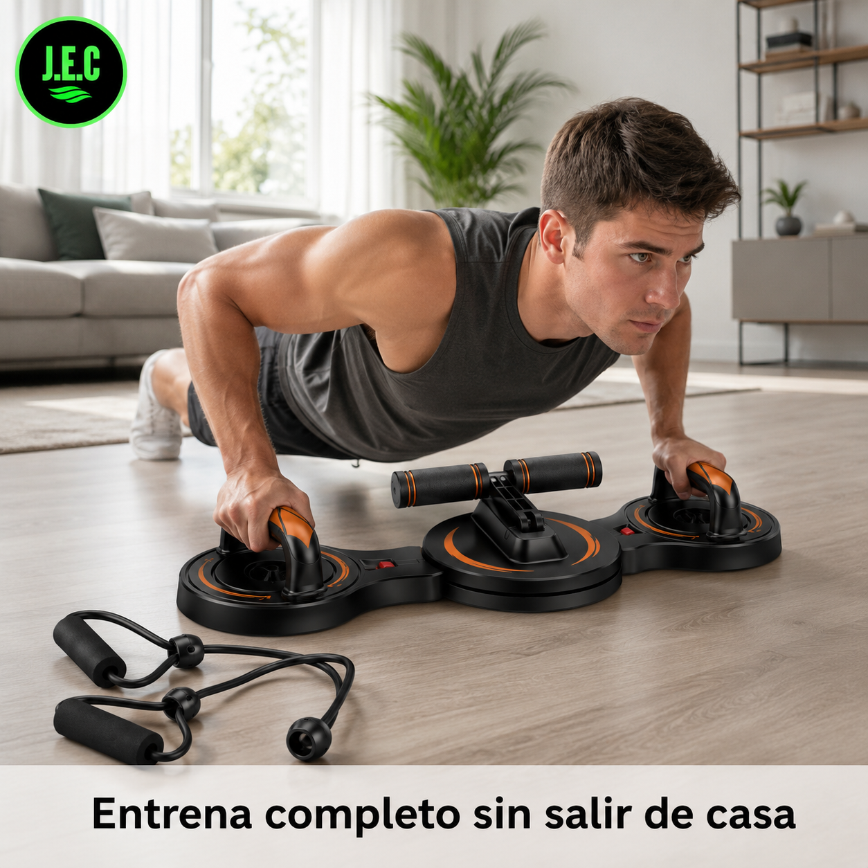 Tabla de Flexiones Multifuncional con Bandas de Resistencia 300 Kg-4