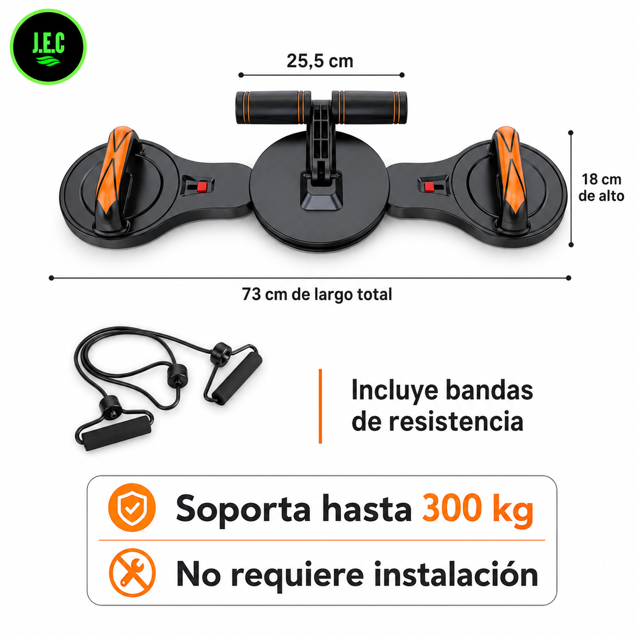 Tabla de Flexiones Multifuncional con Bandas de Resistencia 300 Kg-5