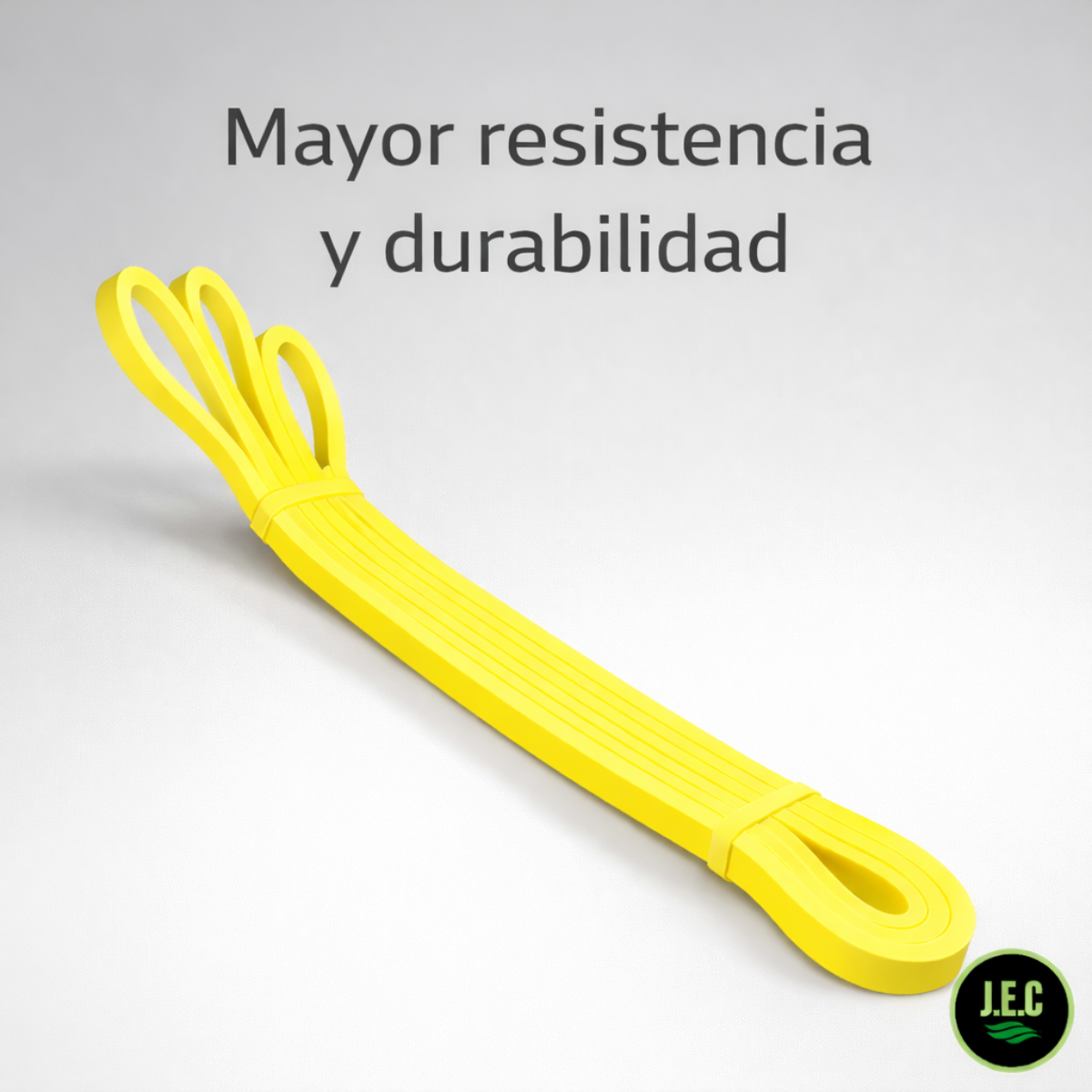 Banda Elástica de Resistencia Amarilla 20lb Fitness J.E.C-4