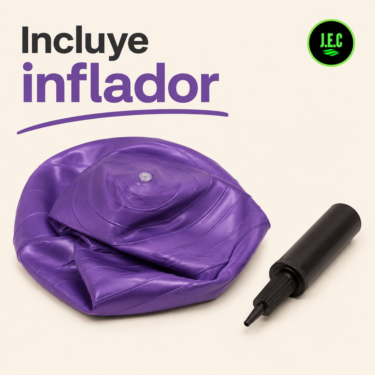Pelota De Yoga - Pilates Reforzada Para Entrenamiento + Inflador -3