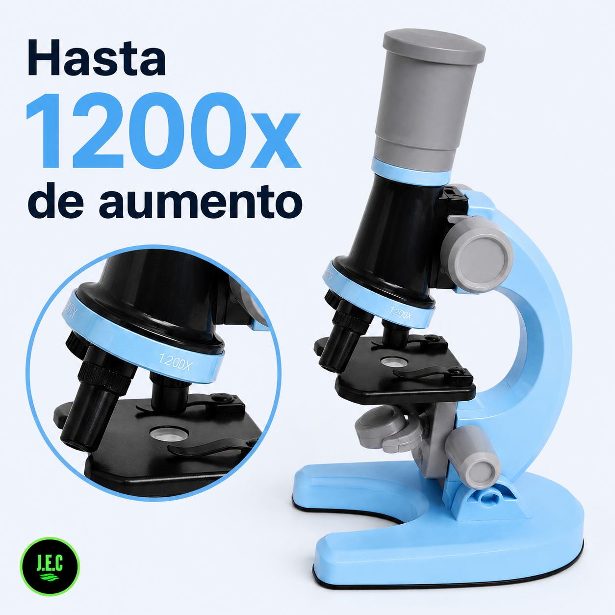 Microscopio Educativo 1200x LED con Kit de Ciencia-1