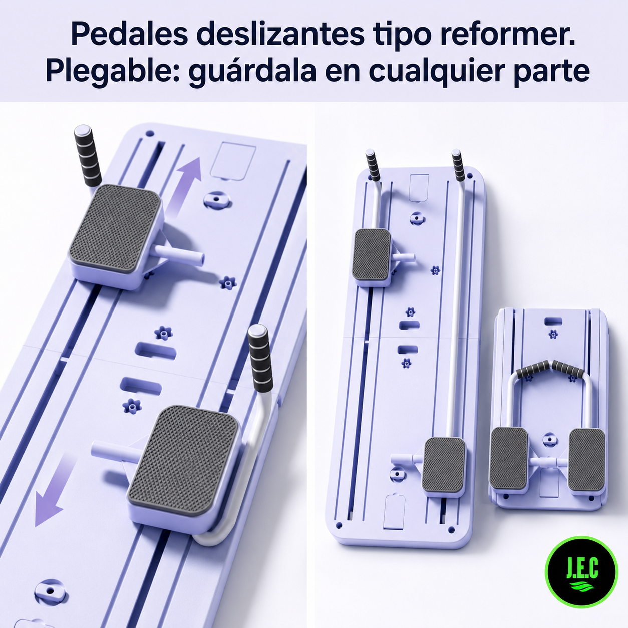 Tabla de Pilates Multifuncional Plegable de Polipropileno 300 Lb-2