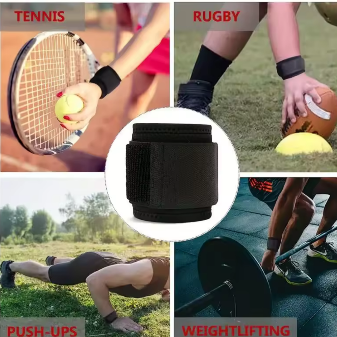 Muñequera Deportiva Ajustable  Protección Y Soporte Para Tu entreno-5