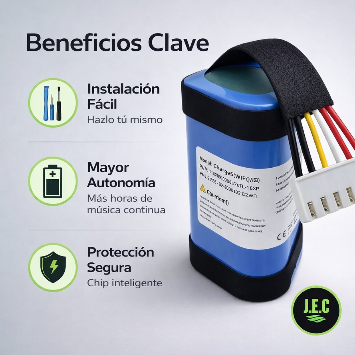 Batería Repuesto JBL Charge 5 WIFI 16000mAh Kit Herramientas-2