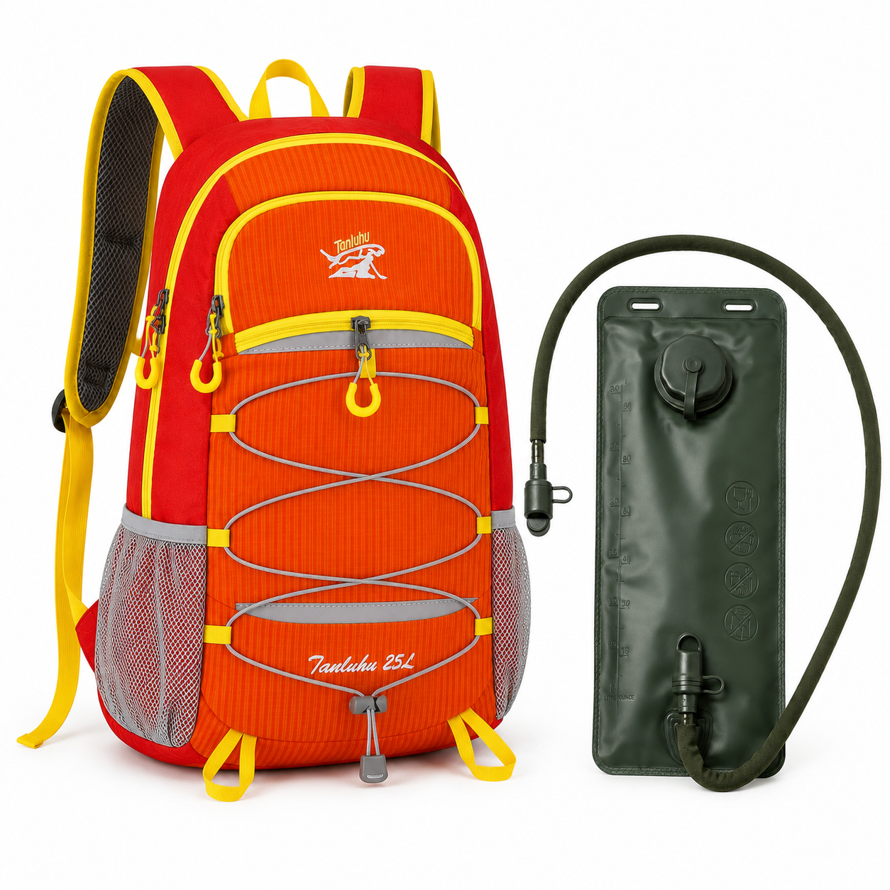 Kit Mochila Trekking 25L Bolsa Hidrataci n 3L-0