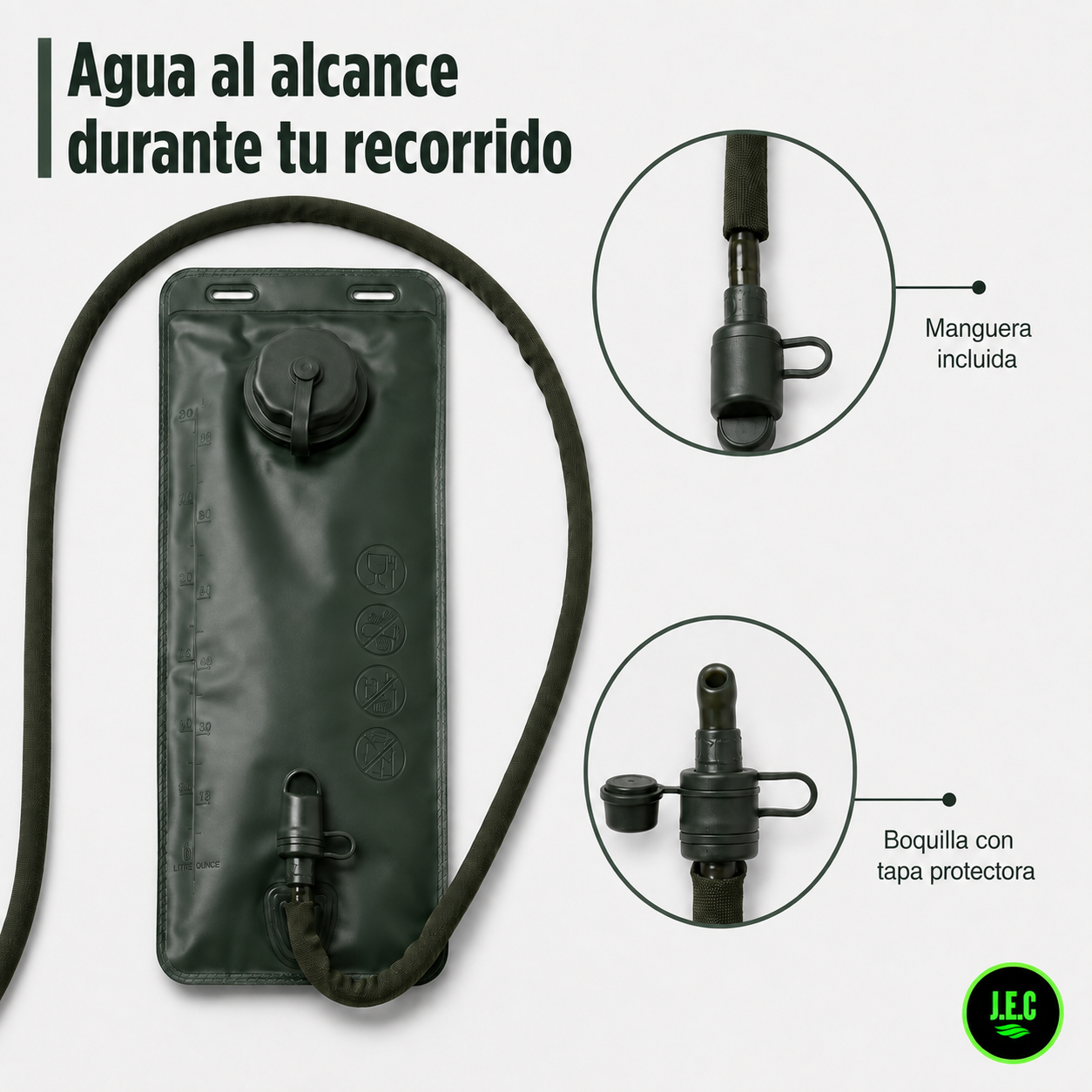 Kit Mochila Trekking 25L Bolsa Hidrataci n 3L-3