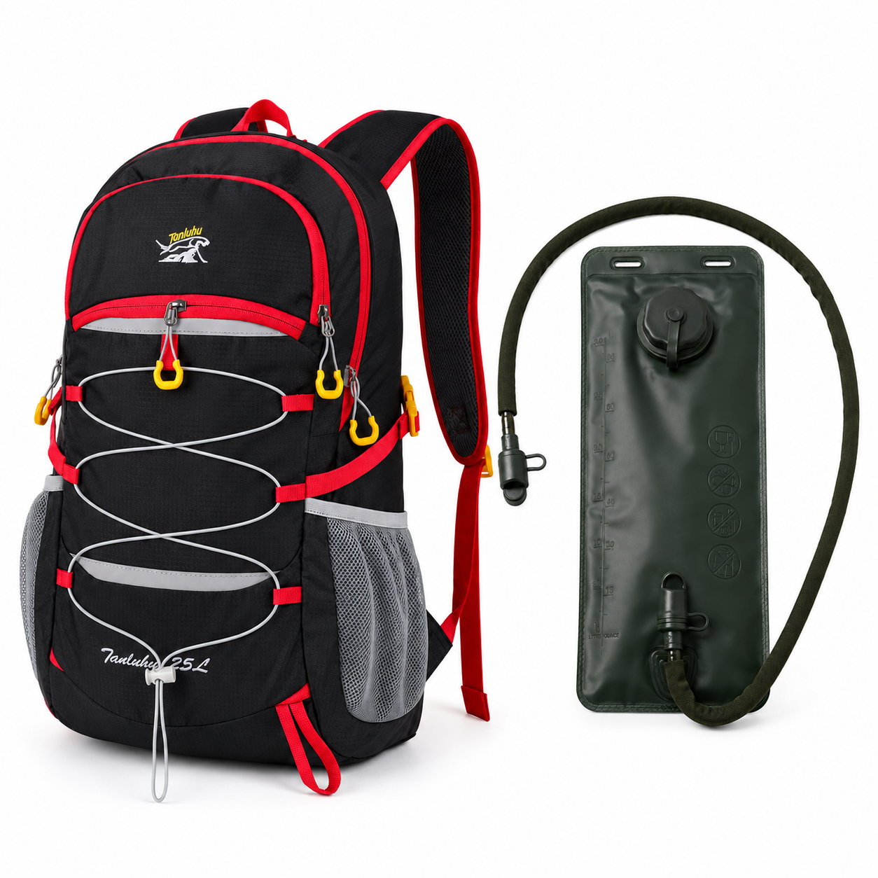 Kit Mochila Trekking 25L Bolsa Hidrataci n 3L-0