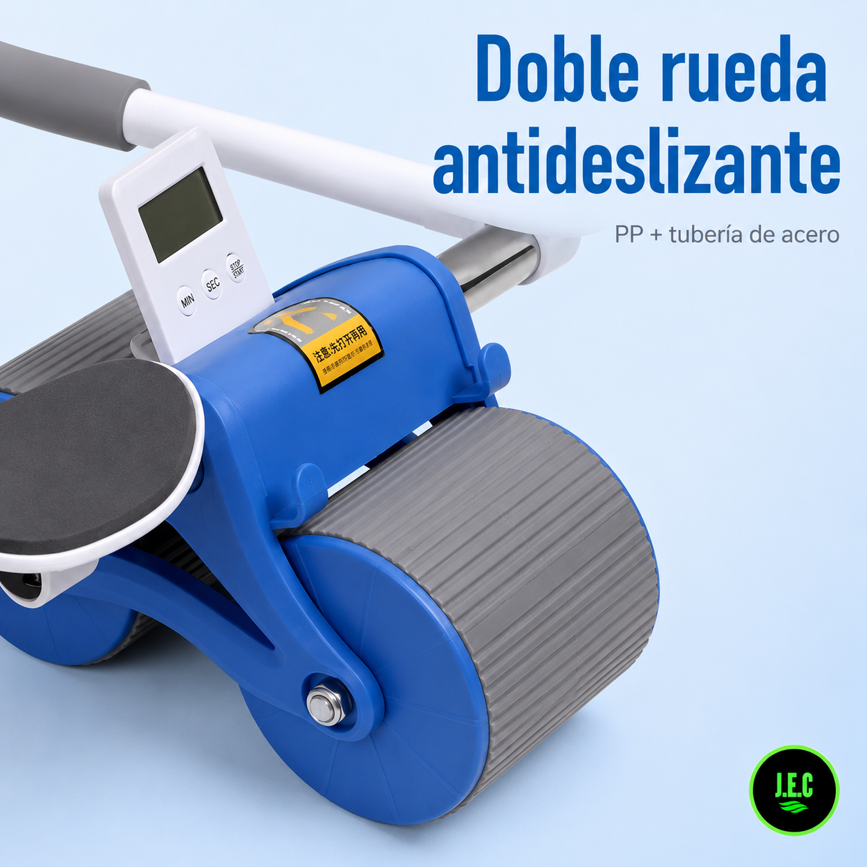 Rueda Abdominal Doble ZR-818 con Soporte para Codos-3