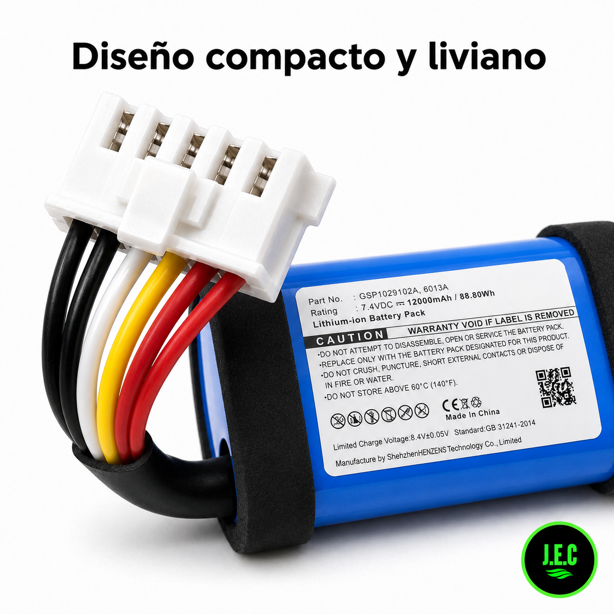 Bateria de reemplazo 12 000 mAh para JBL Charge 4-3