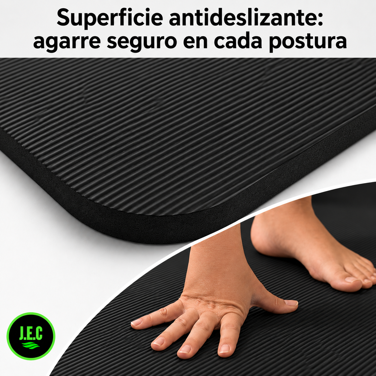 Mat de Yoga y Pilates Grueso de 10 mm Antideslizante -2