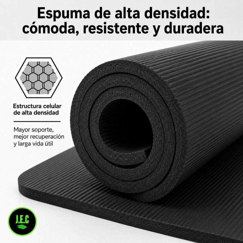 Mat de Yoga y Pilates Grueso de 10 mm Antideslizante -3