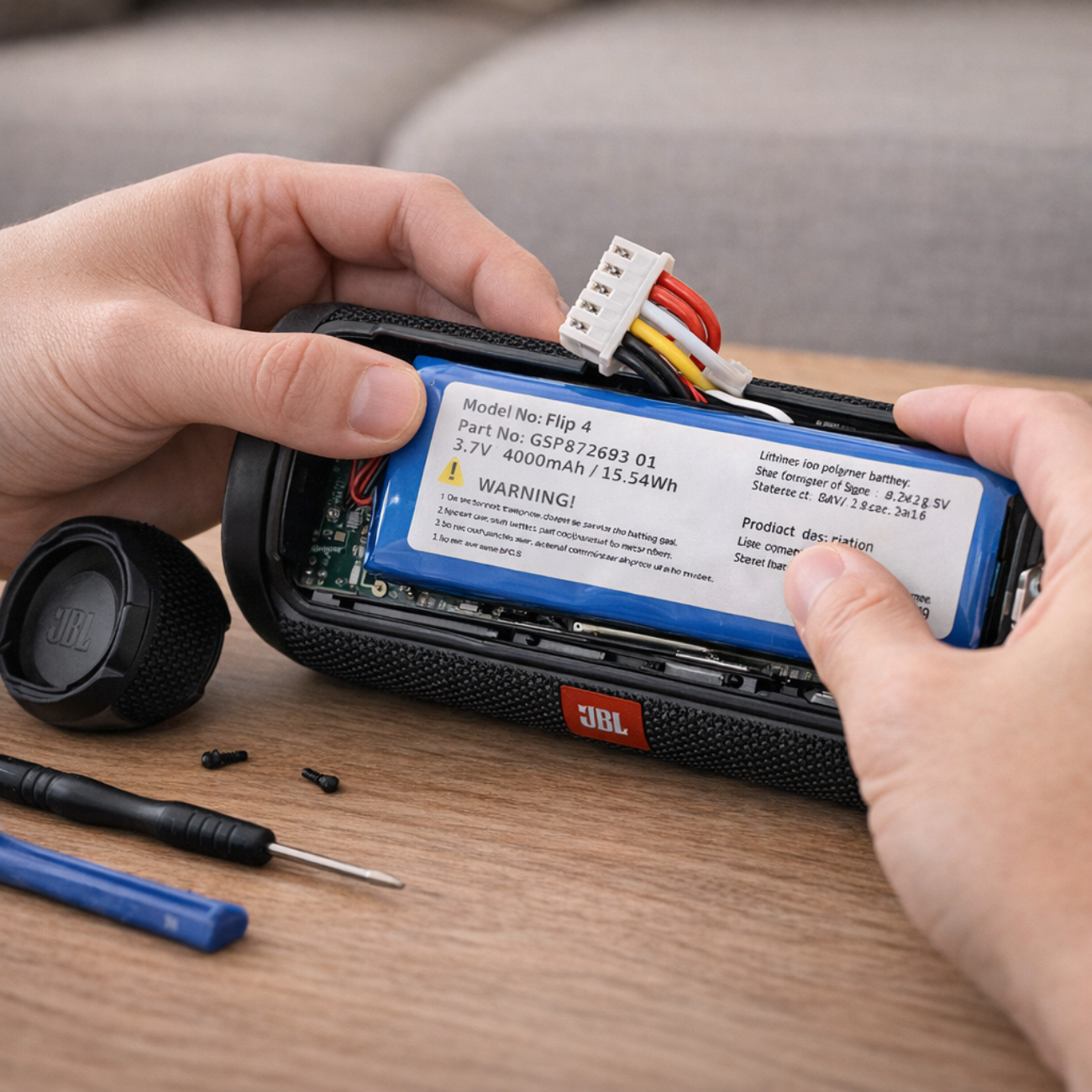 Batería de reemplazo JBL Flip 4 + kit de herramienta -6
