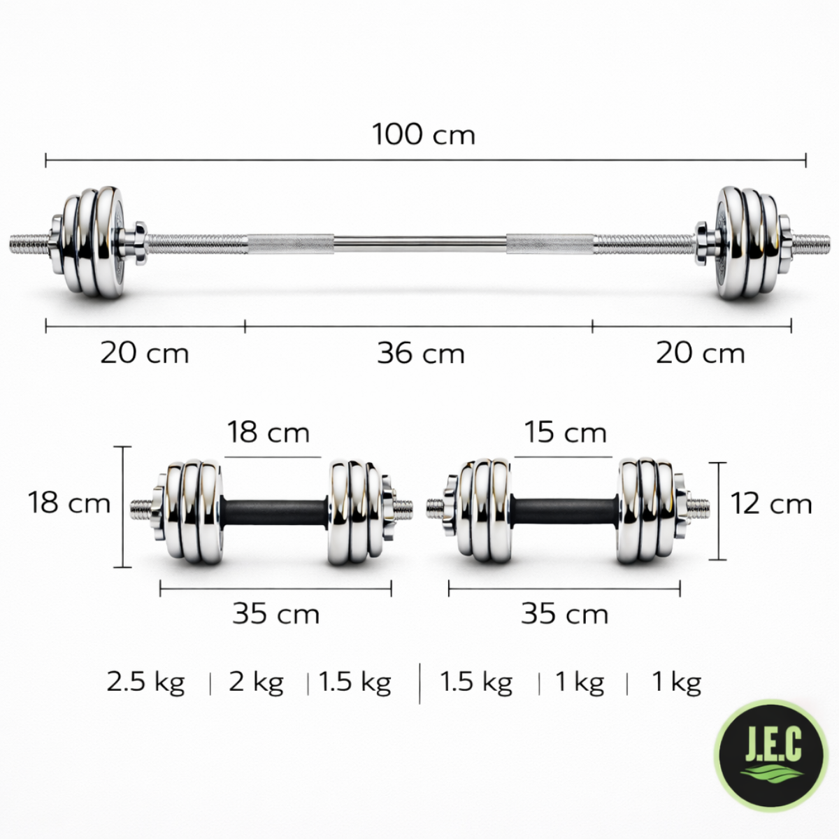 Set Mancuernas Ajustables con Maleta y Ruedas Fitness 50 kg-6
