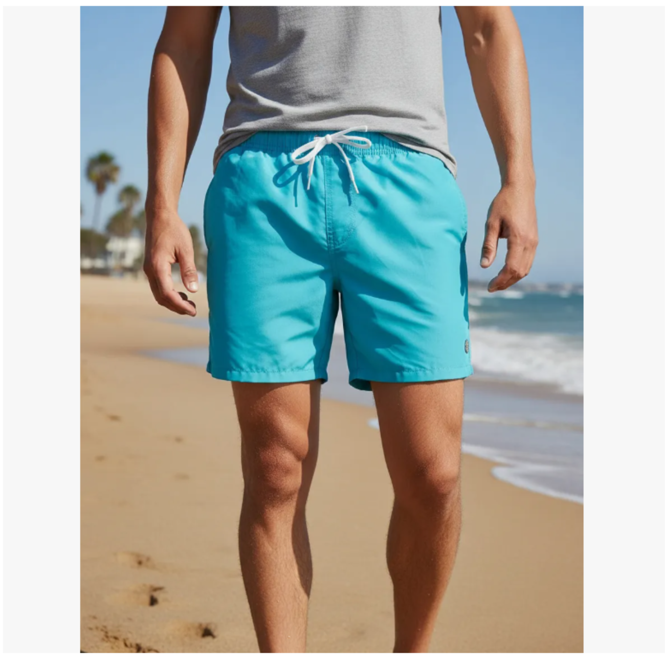 Traje De Baño Hombre Moderno Cómodo Secado Rápido-2