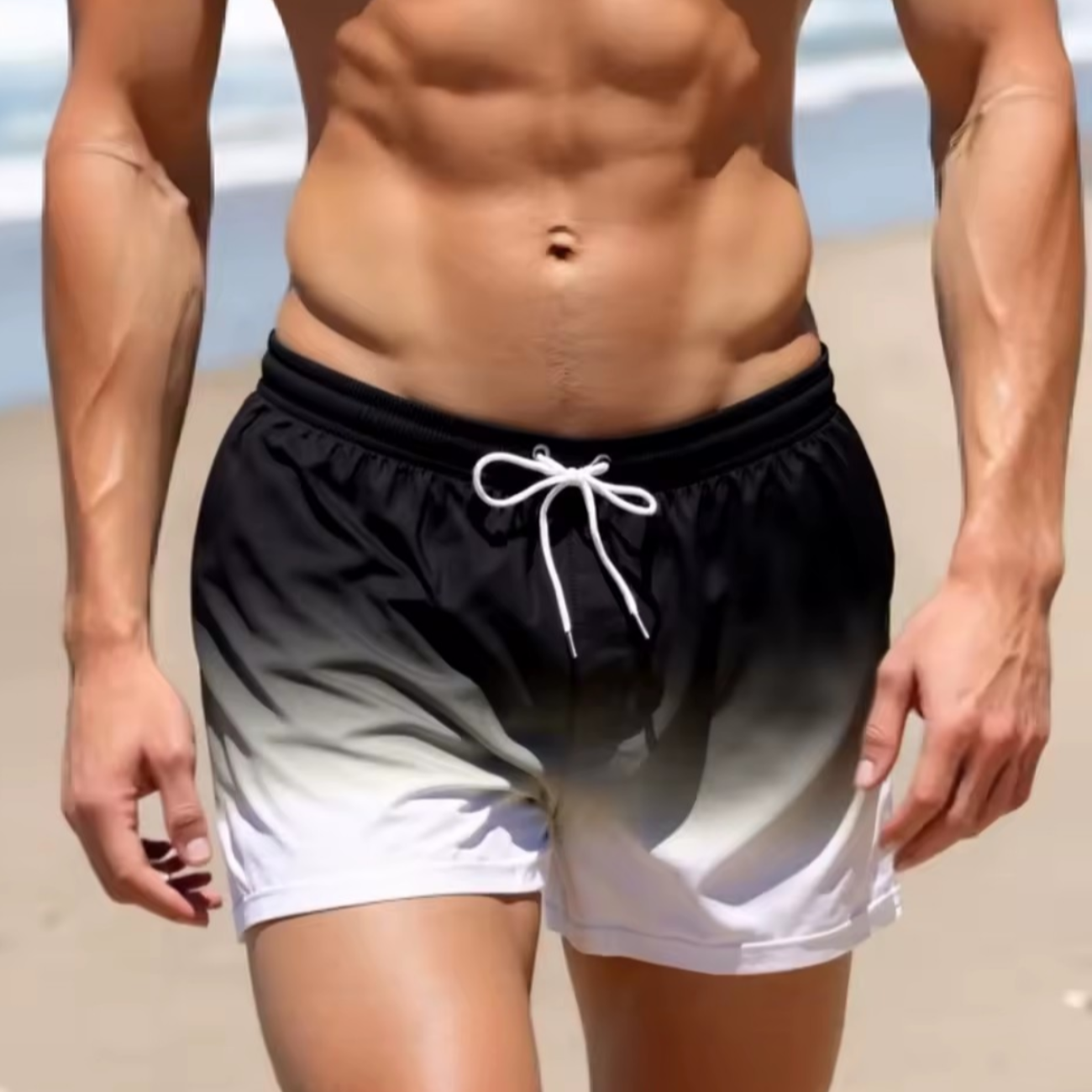 Traje De Baño Hombre Moderno Cómodo Secado Rápido-0