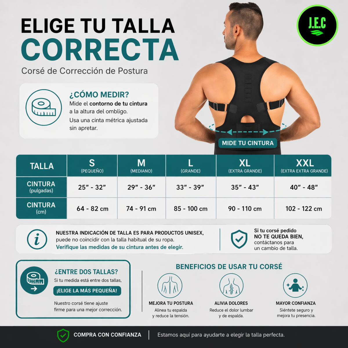 Corrector de postura lumbar unisex para gimnasio y peso-3