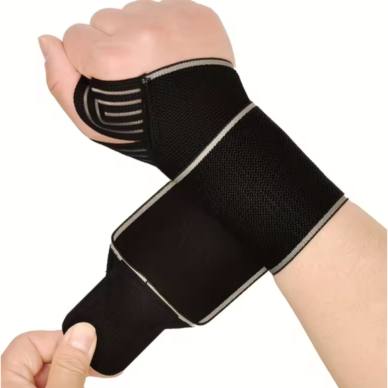 Muñequera Elástica Ajustable Con Soporte De Pulgar Fitness-0