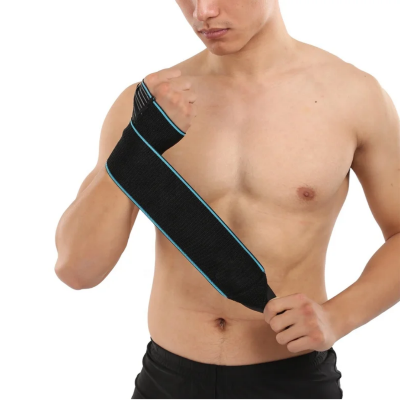 Muñequera Elástica Ajustable Con Soporte De Pulgar Fitness-2