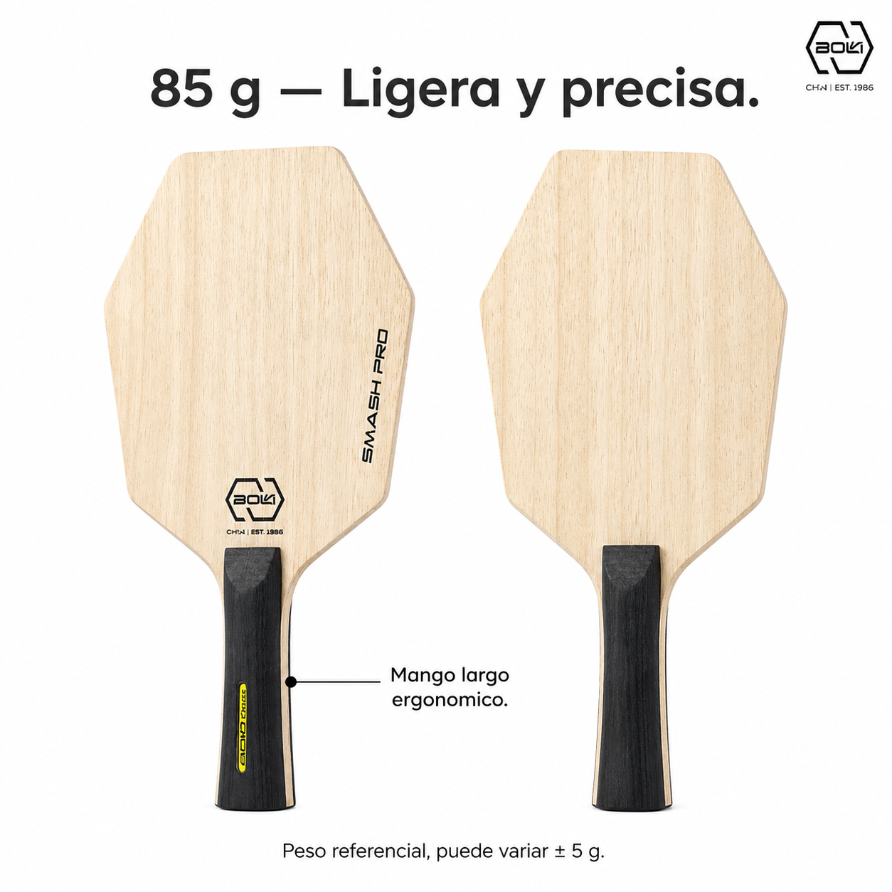 Pala de madera Hexagonal Profesional 5 Capas Ligera Control-3