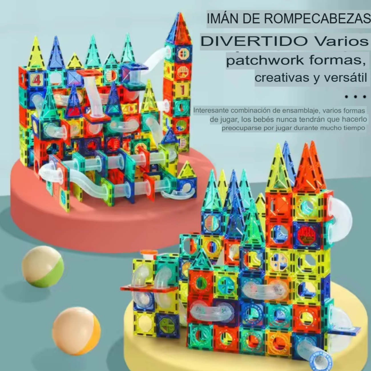 Bloques Magnéticos 3d Juego De 97 Piezas Educativo-3