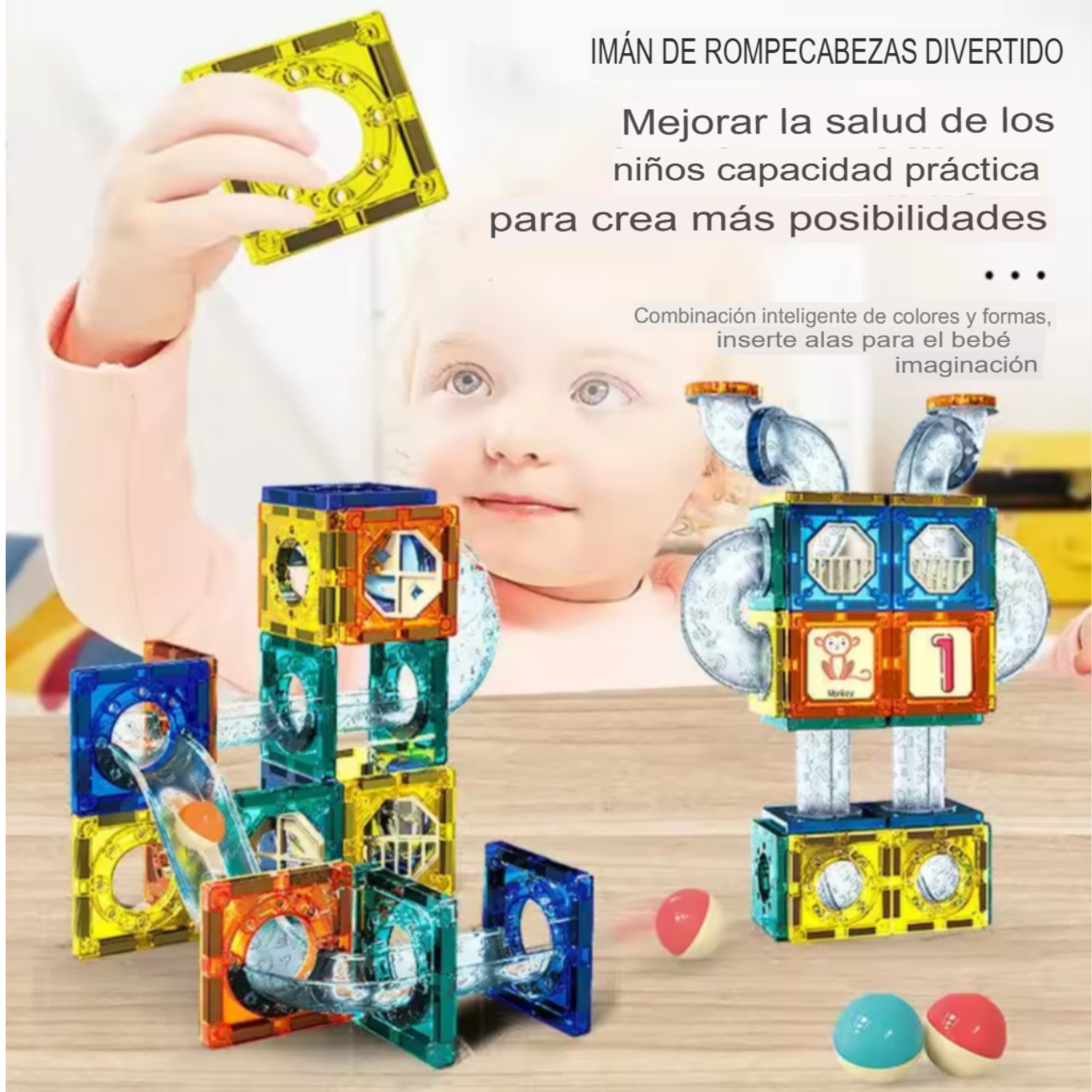 Bloques Magnéticos 3d Juego De 97 Piezas Educativo-4
