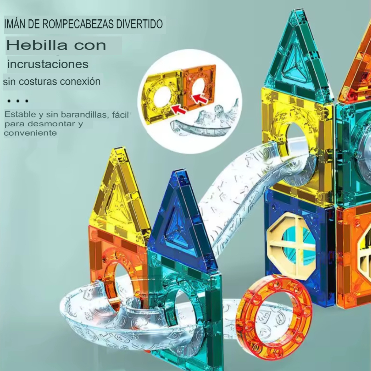 Bloques Magnéticos 3d Juego De 97 Piezas Educativo-5