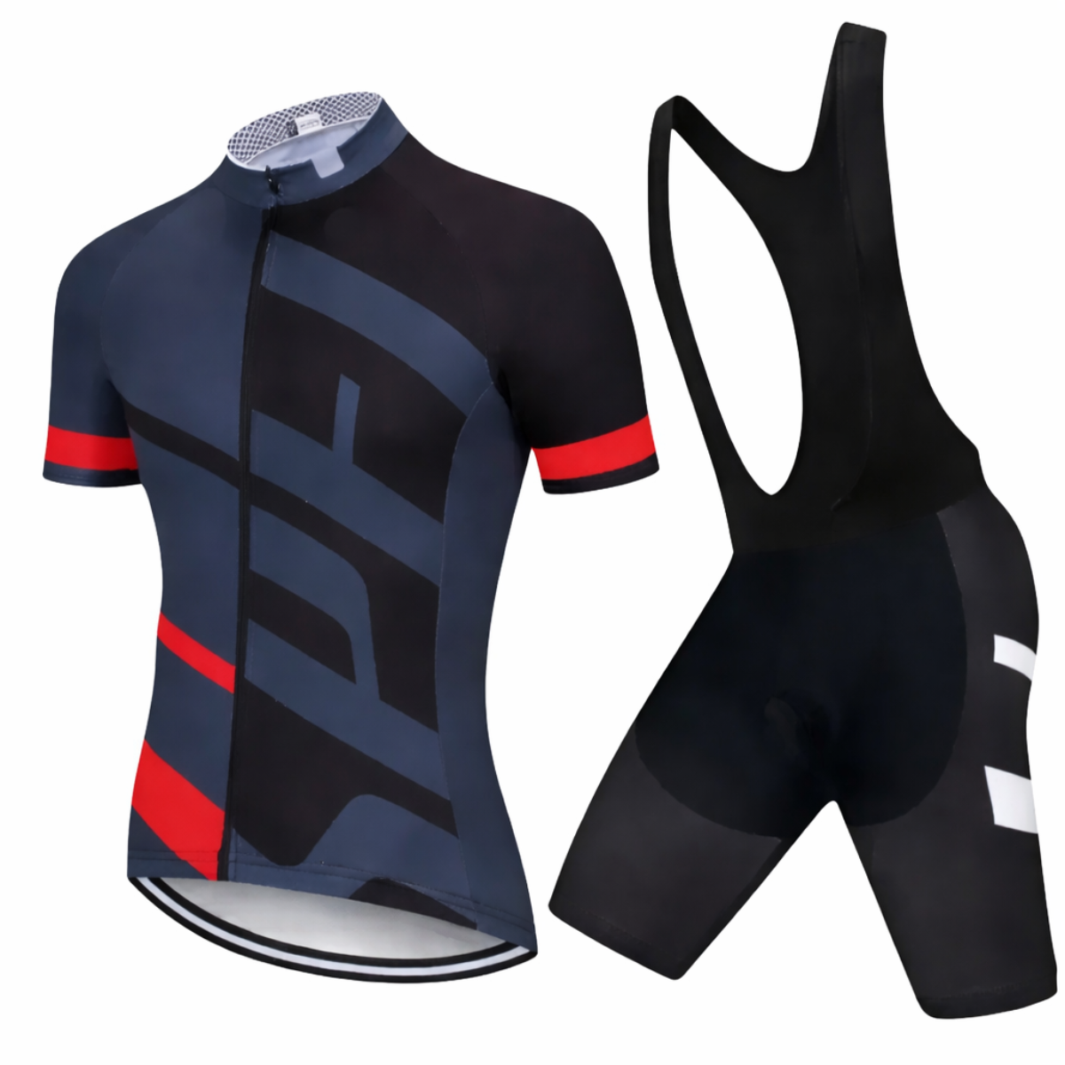 Conjunto ciclismo jersey + culotte con badana de gel-0