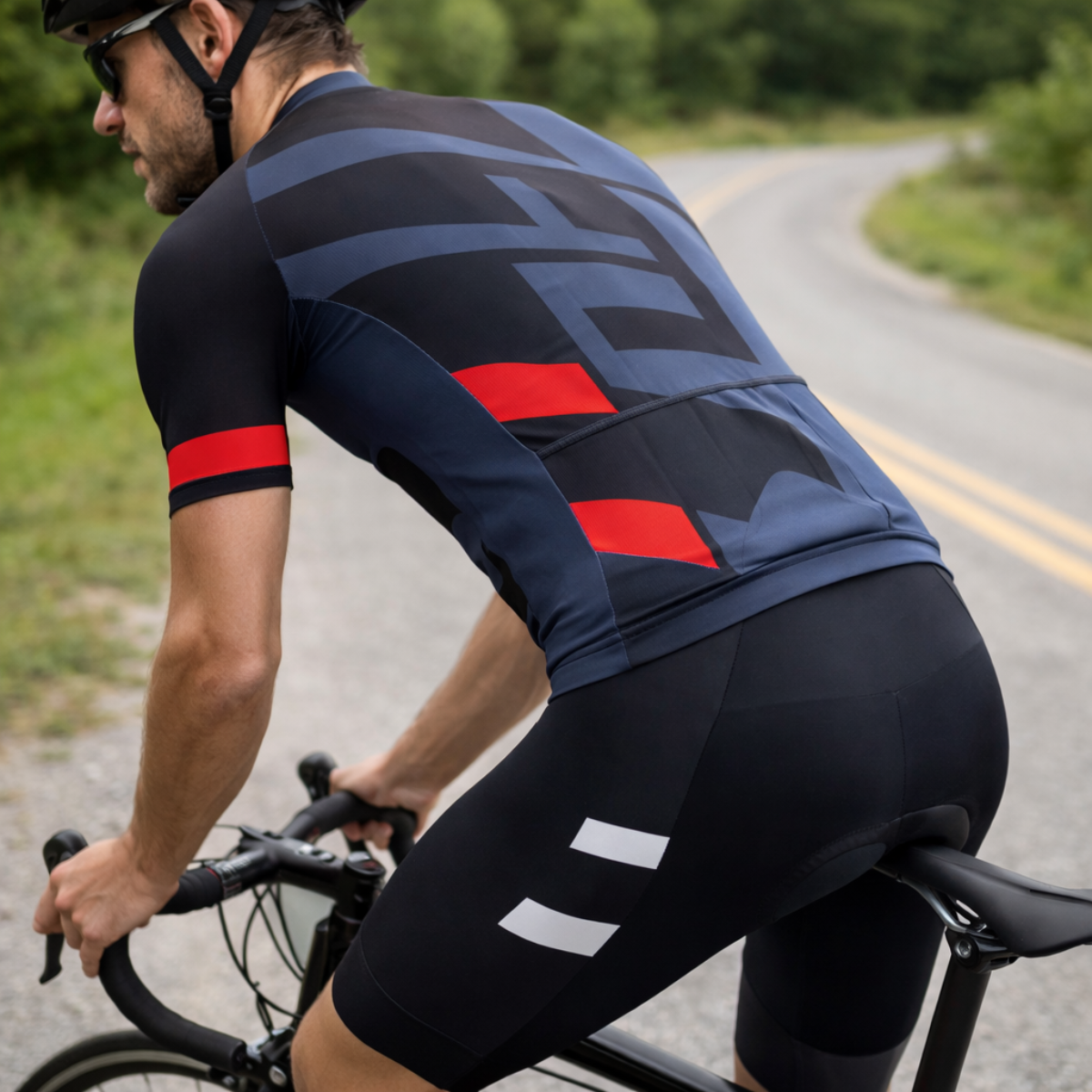 Conjunto ciclismo jersey + culotte con badana de gel-1