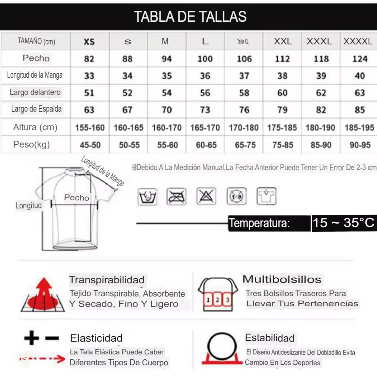 Conjunto ciclismo jersey + culotte con badana de gel-4