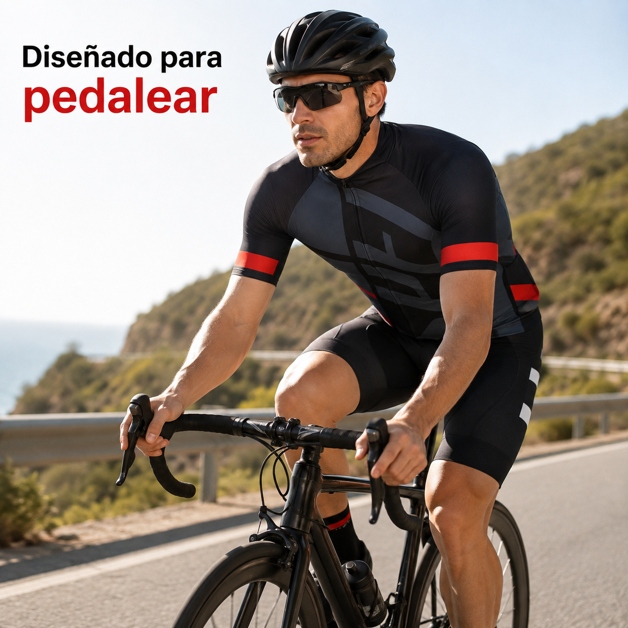 Conjunto ciclismo jersey + culotte con badana de gel-2