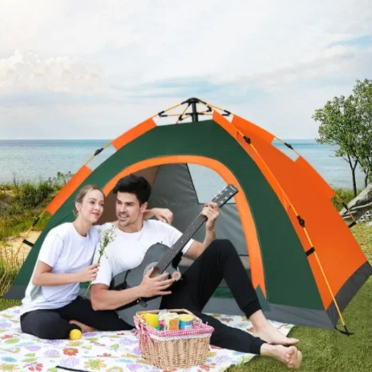Carpa Automática 1–2 Personas Portátil Impermeable Liviana-2