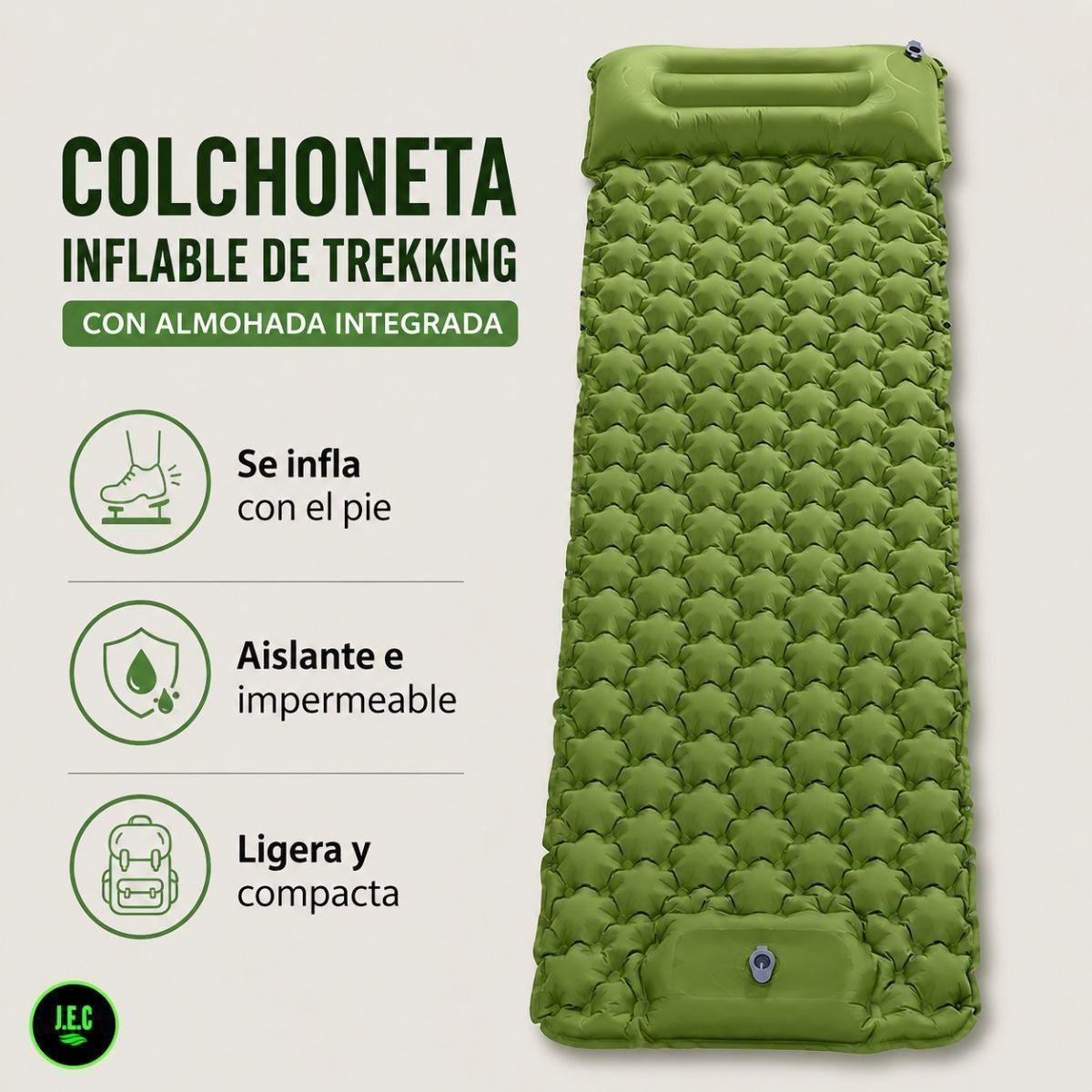 Colchoneta Camping Ultraligera TPU Impermeable Con Inflador-2