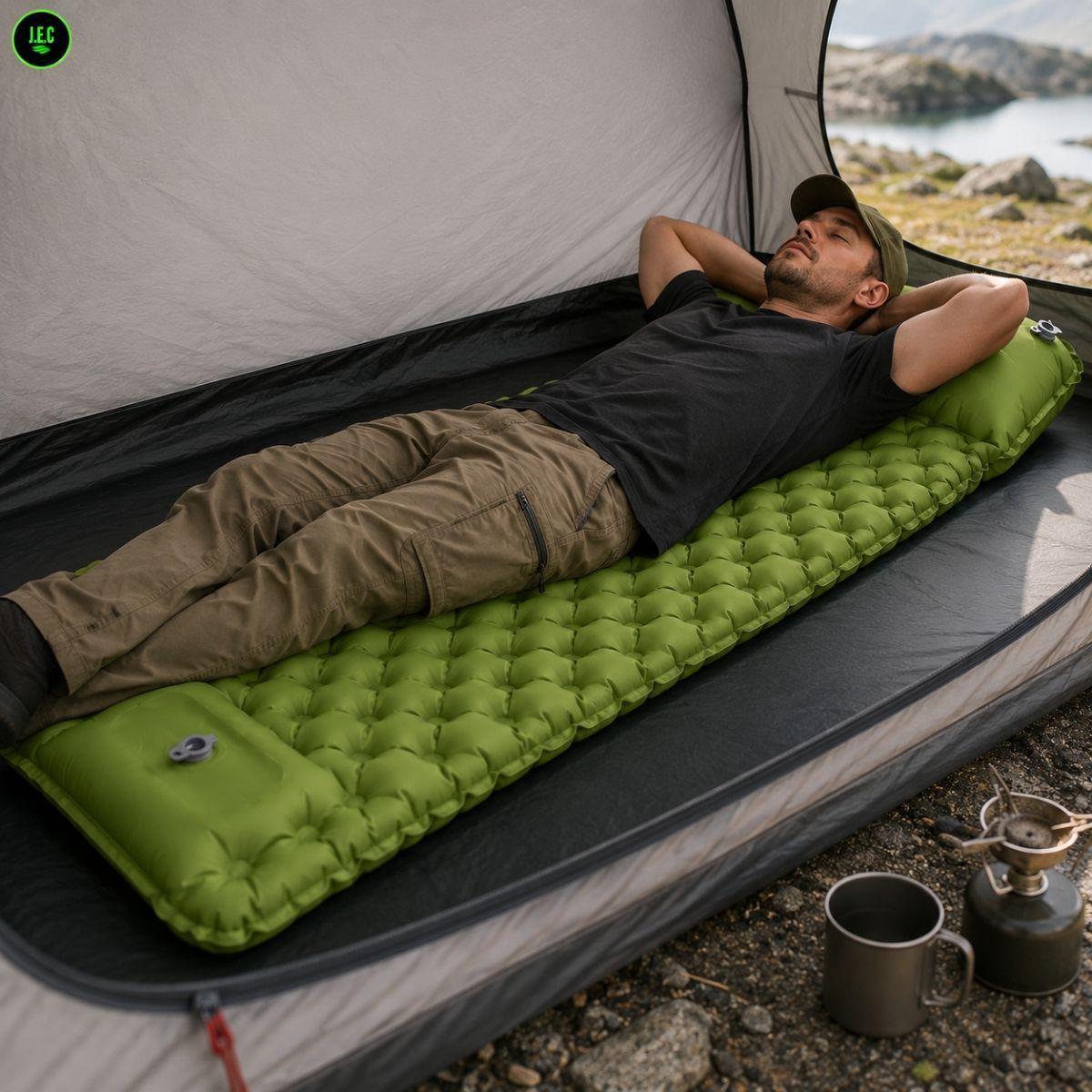 Colchoneta Camping Ultraligera TPU Impermeable Con Inflador-3