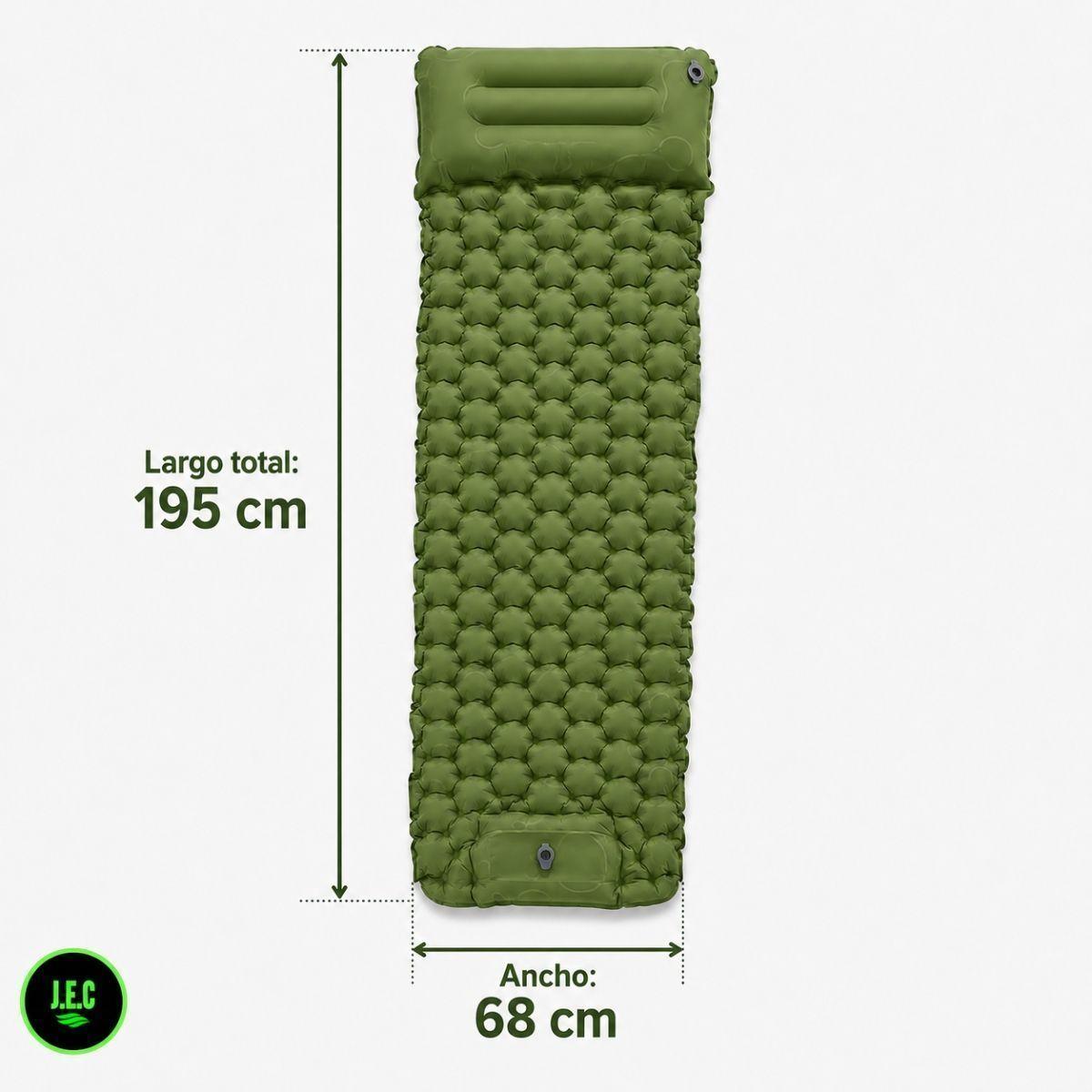 Colchoneta Camping Ultraligera TPU Impermeable Con Inflador-4