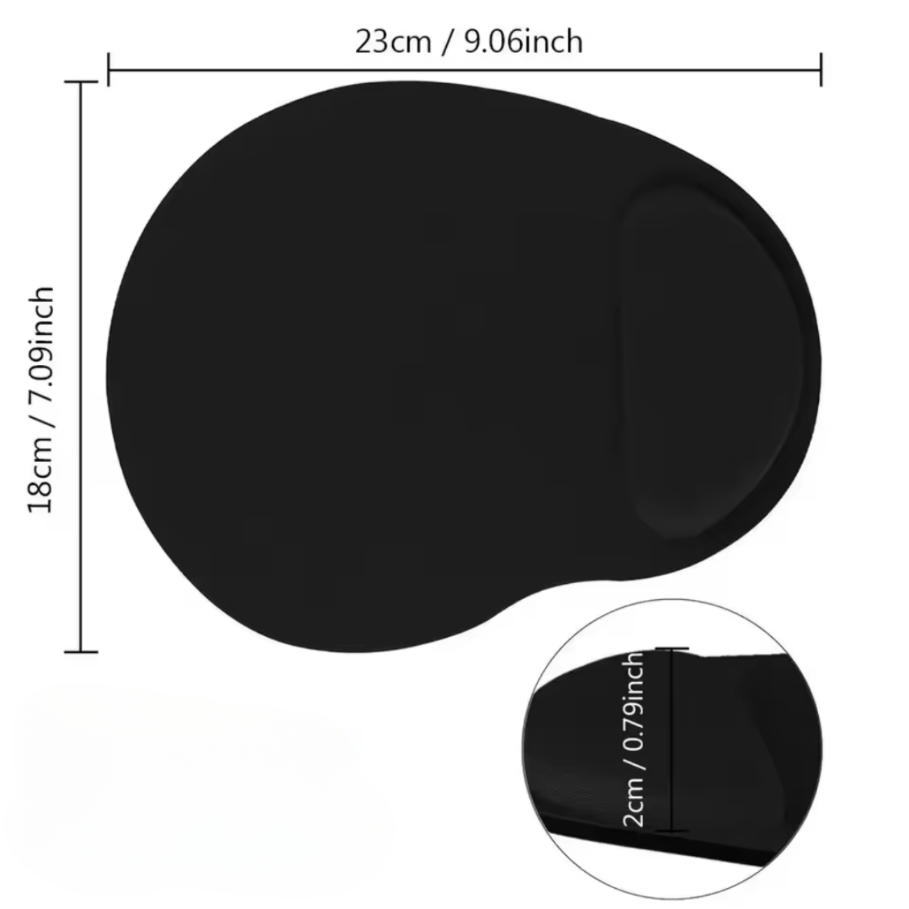 Almohadilla De Gel Ergonómica Para Mouse Antideslizante-3